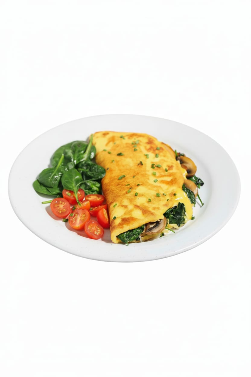 MUSHROOM & SPİNACH OMLET